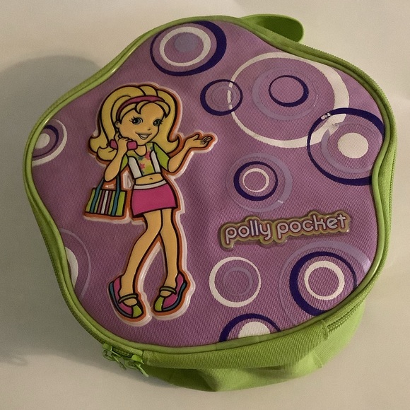 Mattel Toys Vintage Polly Pocket Green Purple Doll Case Poshmark